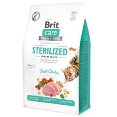 Brit Care Hipoalerjenik Sterilized Urinary Tahılsız Tavuklu Kısırlaştırılmış Kedi Maması 400 Gr