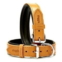 Doggie Fırstclass Köpek Deri Boyun Tasması Medium Camel 3x42-50 Cm