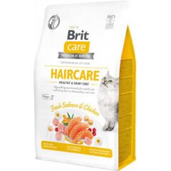 Brit Care Hipoalerjenik Haircare Tavuk ve Somonlu Tahılsız Kedi Maması 400 Gr