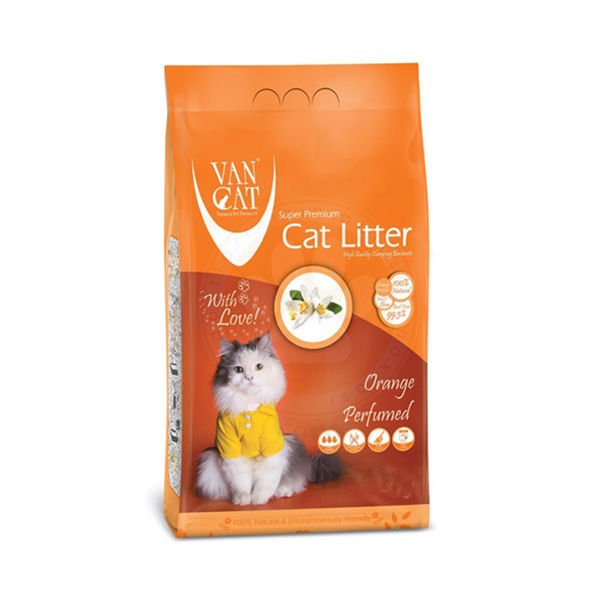 Vancat İnce Taneli Portakal Kokulu Kedi Kumu 10 Kg