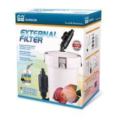 Sunsun Akvaryum Dış Filtre Hw-602B Göve 6W 400 Lt/h Beyaz