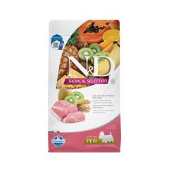 N&D Tropical Selection Domuzlu ve Kivili Mini Irk Yetişkin Köpek Maması 1.5 Kg