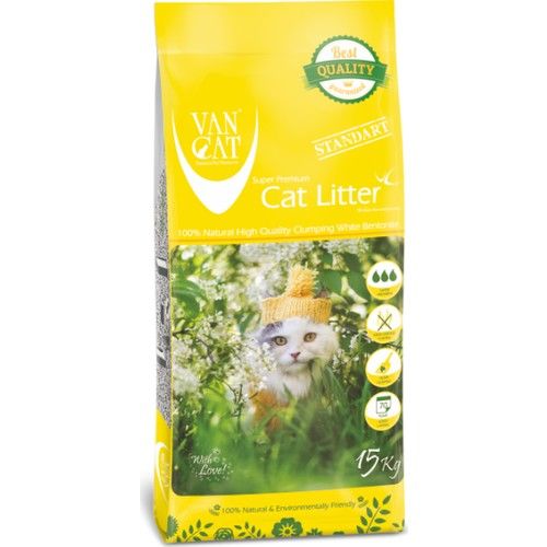 Vancat Kalın Taneli Kokusuz Kedi Kumu 15 Kg
