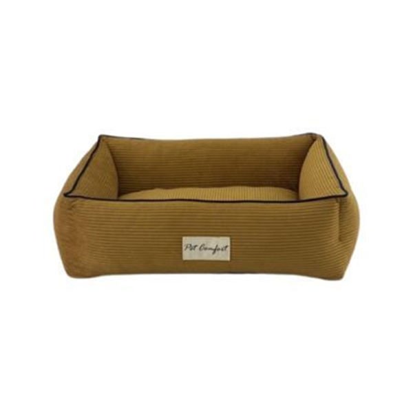 Pet Comfort Golf Vita Biye Kedi ve Köpek Yatağı Hardal/Parliament Mavi Xsmall 55x45 Cm