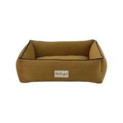 Pet Comfort Golf Vita Biye Kedi ve Köpek Yatağı Hardal/Parliament Mavi Xsmall 55x45 Cm