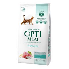 Optimeal Sterilised Hindi Etli ve Yulaflı Kısırlaştırılmış Kedi Maması 1.5 Kg