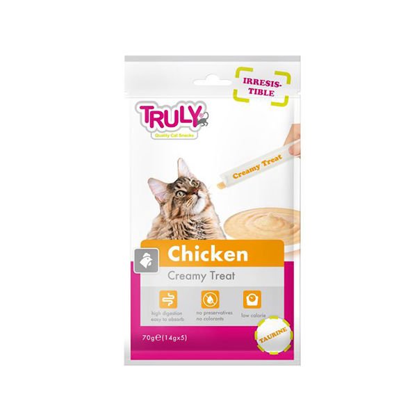 Truly Tavuklu Sıvı Kedi Ödülü 5 Adet 14 Gr