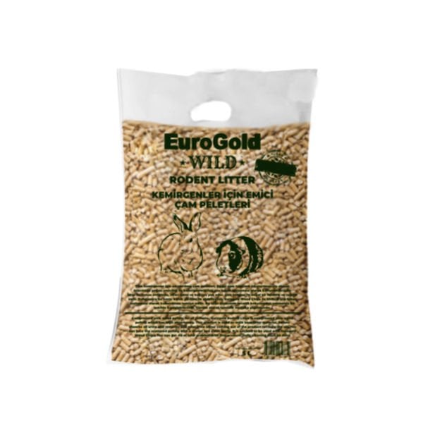 Euro Gold Wild Emici Çam Peletli Kemirgen Ödülü 5 Lt