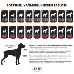 Lindo Dogs Softshell Red Stripe Köpek Yağmurluğu Kırmızı Beden 2