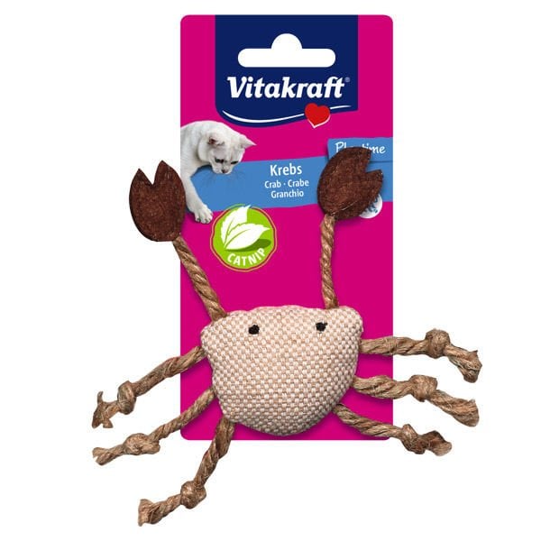 Vitakraft Peluş Yengeç Catnipli Kedi Oyuncak Renkli