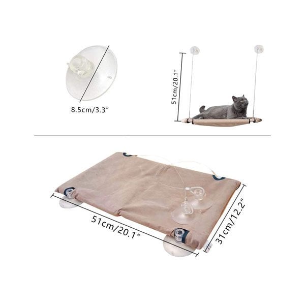 Pawise Cat Sunny Seat Kedi Cam Yatağı 51x31 Cm