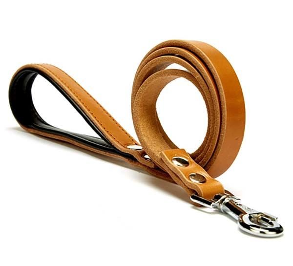 Doggie Fırstclass Köpek Deri Gezdirme Tasması  Medium Camel 1,5x160 Cm