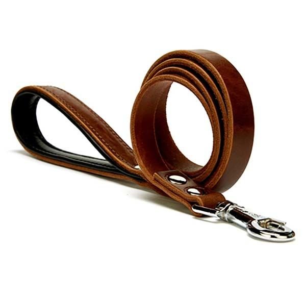 Doggie Fırstclass Köpek Deri Gezdirme Tasması  Medium Kahverengi 2x140 Cm