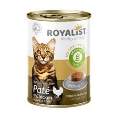 Royalist Tahılsız Tavuk Etli Ezme Yetişkin Konserve Kedi Maması 400 Gr