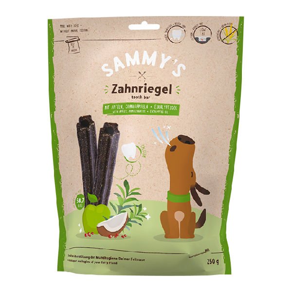 Sammy's Tooth Bar Elmalı Narlı ve Okaliptüs Yağlı Ağız Hijyen Destekleyici Köpek Ödül Maması 250 Gr