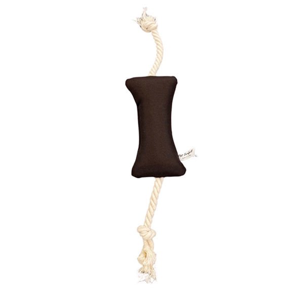 Pet Comfort İpli Kemik Su Geçirmez Köpek Oyuncağı Siyah 17 Cm
