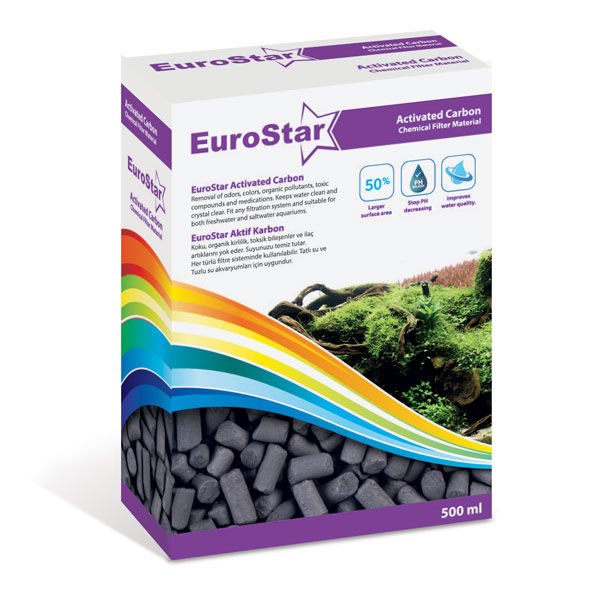 Euro Star Active Carbon Akvaryum Filtre Malzemesi 500 Ml