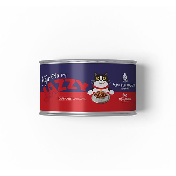Jazzy Sığır Etli Yetişkin Konserve Kedi Maması 95 Gr