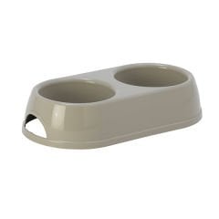 Moderna Eco Plastik İkili Mama ve Su Kabı Gri 2x230 ml