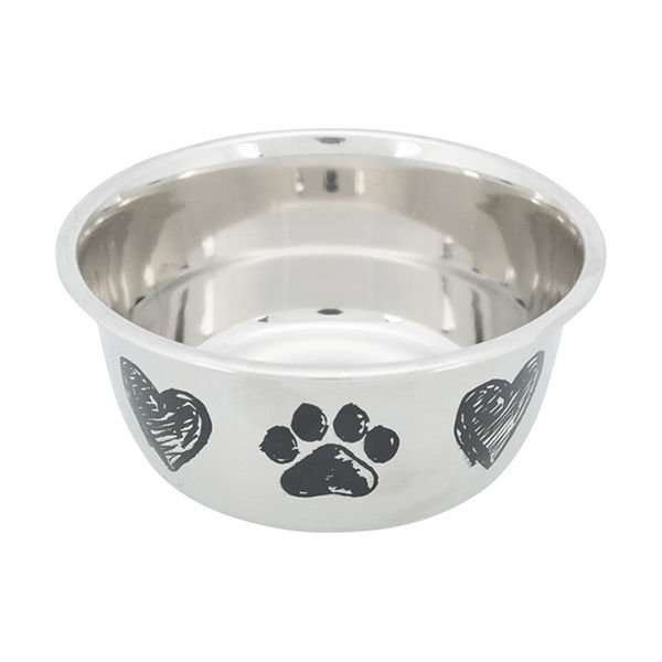 Trixie Kedi ve Köpek Mama ve Su Kabı Paslanmaz Çelik 1 Lt 13 Cm