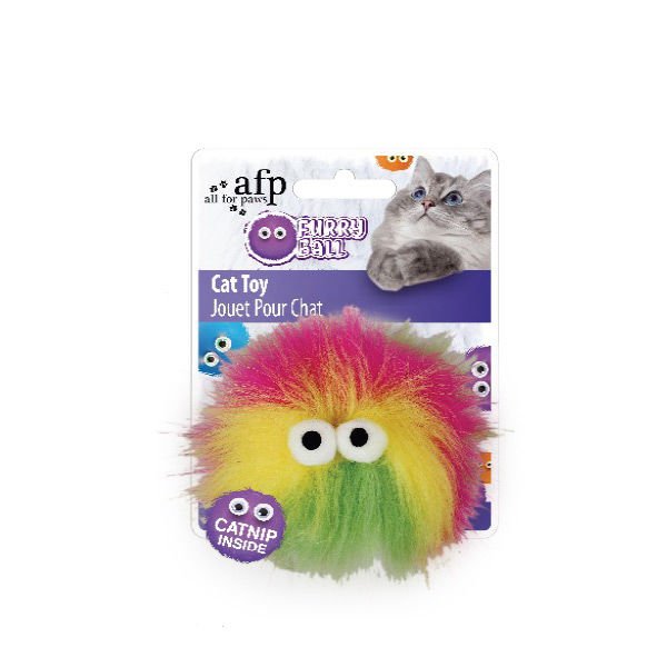 Afp Furry Ball Tüylü Top Kedi Oyuncağı Pembe