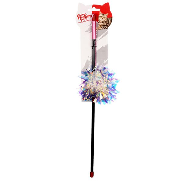 Natura Ptc-029 Parlak Püsküllü Top Kedi Olta Oyuncağı 45 Cm