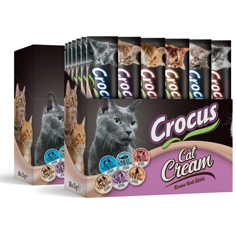Crocus Multıpack 6 Çeşit Krema Kedi Ödülü 30 x 15 Gr