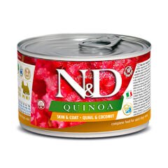 N&D Quinoa Skın Bıldırcın ve Hindistan Cevizli Köpek Konservesi 140 gr