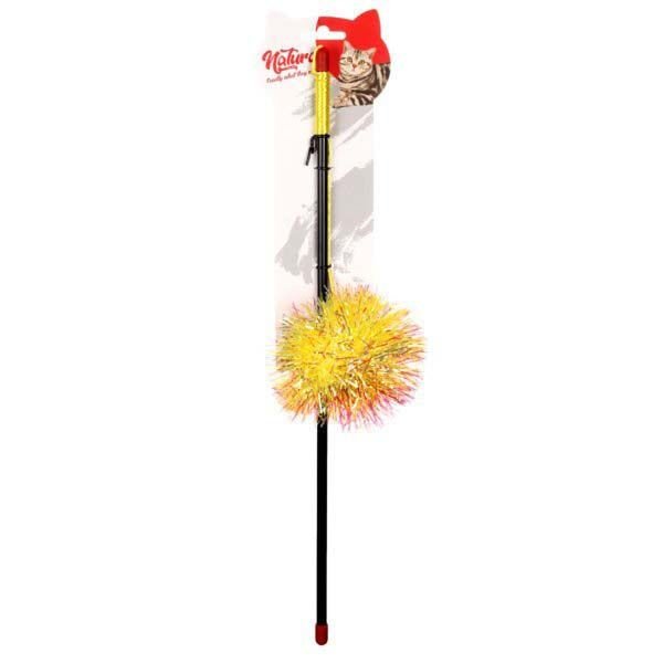 Natura Parlak Püsküllü Kedi Olta Oyuncağı 45 Cm
