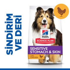 Hills Adult Sensitive Skin Hassas Köpekler İçin Tavuklu Yetişkin Köpek Maması 14 Kg