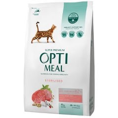 Optimeal Sterilised Dana Etli ve Sorgumlu Kısırlaştırılmış Kedi Maması 4 Kg