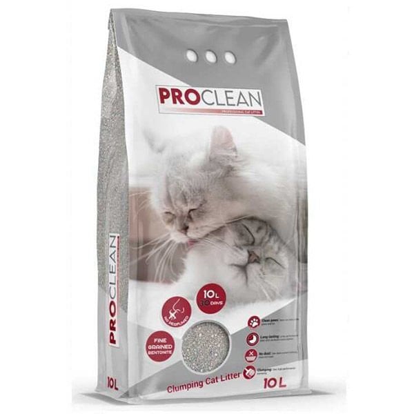 Proclean Naturel İnce Taneli Bentonit Topaklanan Kedi Kumu 10 Lt