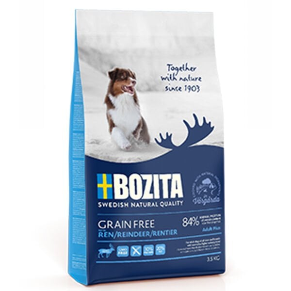 Bozita Tahılsız Ren Geyikli Yetişkin Köpek Maması 12.5 Kg