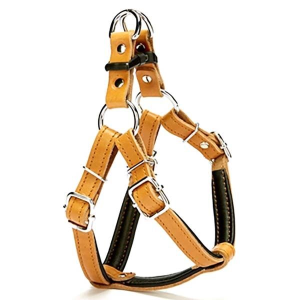 Doggie Fırstclass Deri Ronın Köpek Göğüs Tasması Xsmall Camel 1,5x35-45 Cm