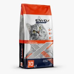 Ewox Bentonit Portakallı Topaklanan İnce Taneli Kedi Kumu 10 Lt