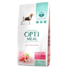 Optimeal Orta Irklar için Hindi Etli Yetişkin Köpek Maması 12 Kg