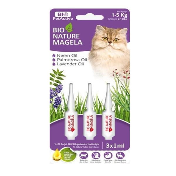Pet Active Bio Nature Kedi Ense Damlası 3x1 Ml