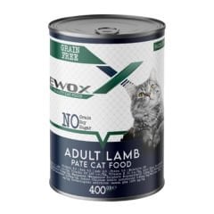 Ewox Tahılsız Kuzu Etli Ezme Yetişkin Kedi Konservesi 400 Gr