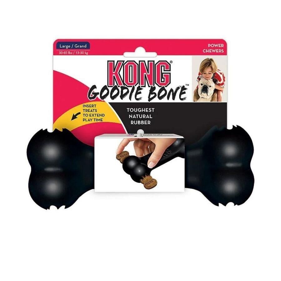 Kong Extreme Goodie Bone Kemik Şeklinde Çok Amaçlı Ultra Sert Köpek Oyuncağı L
