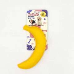 Euro Dog Puppy Toys Peluş Muz Yavru Köpek Oyuncağı Sarı