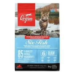 Orijen Six Fish Tahılsız Balık Yavru ve Yetişkin Kedi Maması 1.8 Kg