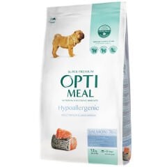 Optimeal Hypoalerjenik Orta ve Büyük Irklar için Somonlu Yetişkin Köpek Maması 12 Kg