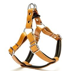 Doggie Fırstclass Deri Ronın Köpek Göğüs Tasması Medium Camel 2x45-55 Cm