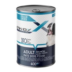 Ewox Tahılsız Somonlu Ezme Yetişkin Köpek Konservesi 400 Gr