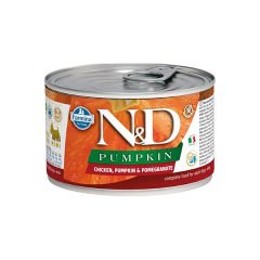 N&D Pumpkin Tavuklu ve Narlı Mini Irk Konserve Yaş Köpek Maması 140 Gr