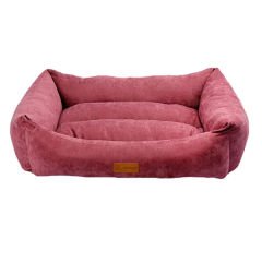 Dubex Cookie Dikdörtgen Köpek ve Kedi Yatağı Pembe Large 60x78x22 Cm