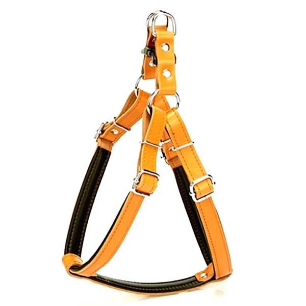 Doggie Fırstclass Deri Ronın Köpek Göğüs Tasması Large Camel 2x55-65 Cm
