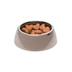 Ferplast Jolie Kedi ve Köpekler için Çelik Mama ve Su Kabı Gri 500 ml S