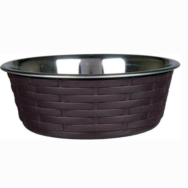 Trixie Kedi ve Köpek Paslanmaz Kenarlı Çelik Mama ve Su Kabı 0.4 Lt 14 Cm