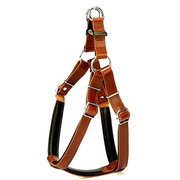 Doggie Fırstclass Deri Ronın Köpek Göğüs Tasması Xlarge Kahverengi 2,5x65-75 Cm